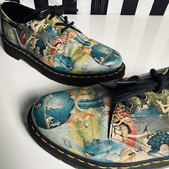 Dr. Martens RARE Hieronymus Bosch Garden of Earthly Delights Heaven Shoes - Picture 4 of 10